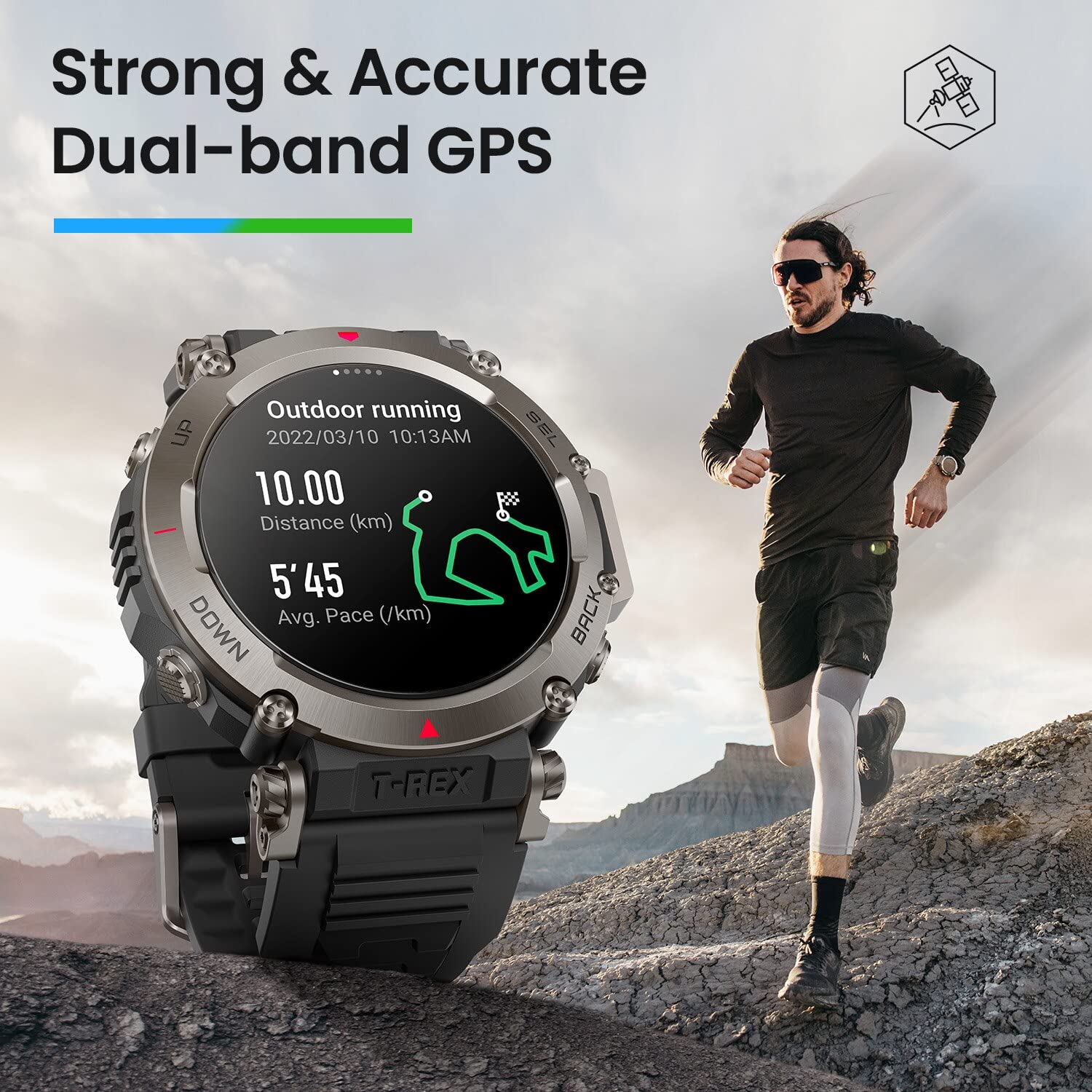 Amazfit T-Rex Ultra A2142 47mm Durable Military Outdoor